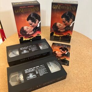 Factory Sealed Gone with the Wind VHS Tape Sets - 1 Set New/Sealed, 1 Set played
